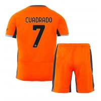 Inter Milan Juan Cuadrado #7 Tredjeställ Barn 2023-24 Korta ärmar (+ Korta byxor)